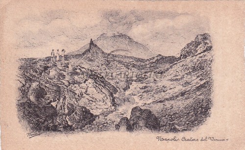 Napoli cratere del vesuvio - -,
