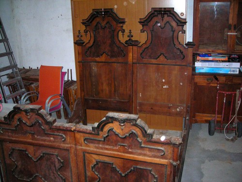 Antico letto matrimoniale - antico, in