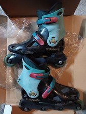 PATTINI ROLLERBLADE USATI CON GINOCCHIERE POLSIERE GOMITIERE SPEDIZIONE GRATIS
