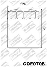 COF070B Filtro Olio CHAMPION