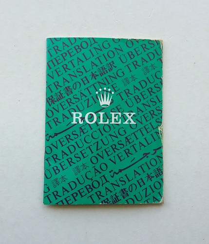 Rolex libretto booklet cosc - libretto,