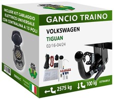 Gancio orizzontale estraibile - orizzontale,