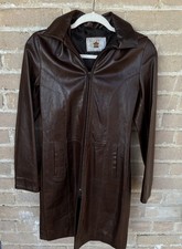 Giacca lunga pelle italiana