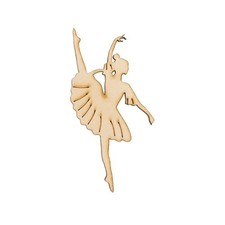12X BALLERINA in legno 7 cm