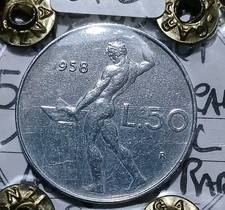 50 Lire Vulcano1958 SPL(1) Bei