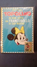 Topolino 806 con gadget francobollo Minni, bollini, eccellente!