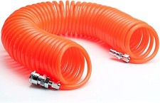TUBO ARIA COMPRESSA SPIRALE 15 METRI FLESSIBILE PER COMPRESSORE RACCORDO RAPIDO