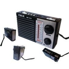 Mini Radio Portatile Radiolina Ricaricabile Fm Mp3 Usb Microsd Mk-918 cir