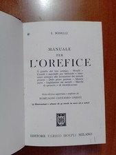 1969 MANUALE PER L'OREFICE -