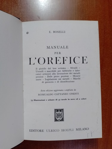 1969 manuale per orefice - manuale,