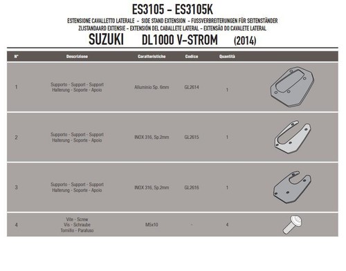 Givi kit estensione - givi,