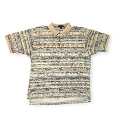 Polo golf Nike vintage maglia manica corta astratta anni 90 geometrica uomo taglia XL