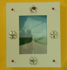 PORTAFOTO REGALO LAUREA TOCCO PENNINO IN ARGENTO E LEGNO cm25x30x2 FOTO cm13x18