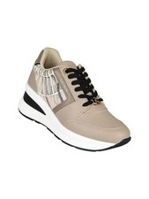 Gattinoni Sneakers donna stringate con zeppa - taupe