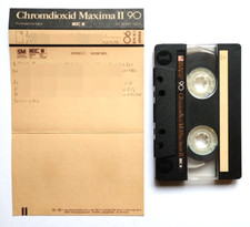 Mc Basf Chromdioxid Maxima II 90 Musicassetta Vintage Compact Cassette Tape B