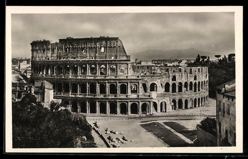 Roma colosseo cartolina - colosseo,,