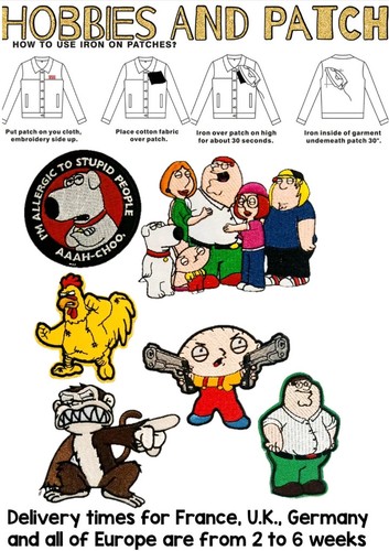 Patch griffin family - patch, toppa