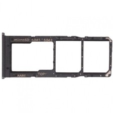 Bandeja Sim Per Samsung Galaxy A12 Adattatore Scheda Dual Nero Ricambio
