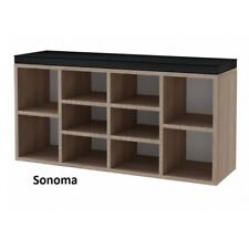 MORO Scarpiera con Cuscino di Seduta 103 cm Cassettiera Scarpiera 9 Colori