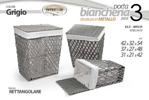 Set ceste porta biancheria - set,