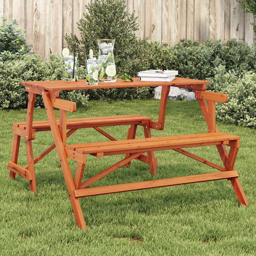 Picnic table with benches - table,