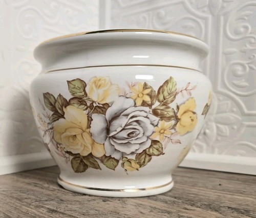 Fioriera rose gialle - , vintage
