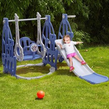 Altalena per bambini scivolo arrampicatore set bambino giardino interno esterno parco giochi giocattolo