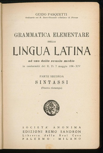 Grammatica elementare della