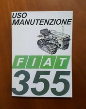 Trattore cingolato Fiat 355 C uso e manutenzione Owner's manual