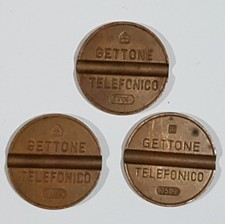 Lotto 3 Gettone Telefonico