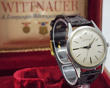 Orologio vintage Longines wittnauer uomo carica manuale 11WSG 17Jewels anni 50 scatola