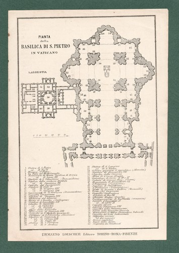 Pianta basilica san pietro - pianta,