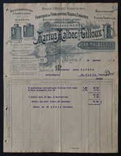 Fattura BEZIERS 1908 zolfo