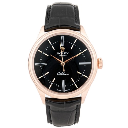 Rolex cellini rose gold black - rose,