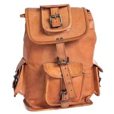 Zaino in vera pelle da 20" zaino borsa da viaggio un regalo per uomo e donna