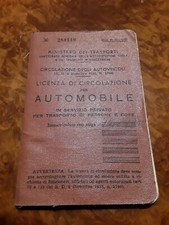 Licenza circolazione per - di,