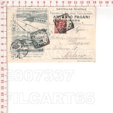 E7337 MILANO CITTA E BESANA IN BRIANZA 1903 TESSITURA ANTONIO PAGANI ED.BOMBELLI