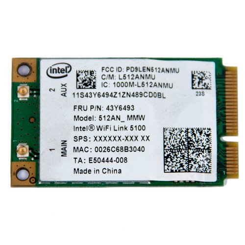 Lenovo 43y6493 intel wifi - 43y6493,,