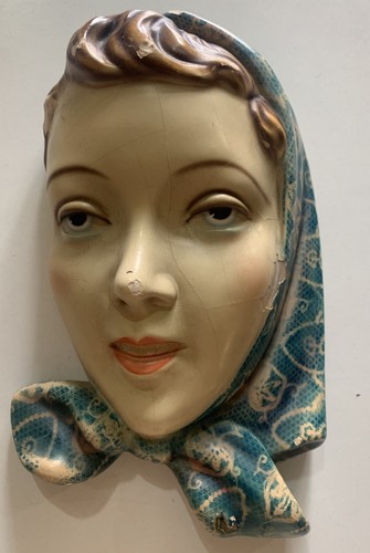 Vintage viso donna ceramica - vintage,