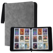 Raccoglitore Carte Magic,Album Porta Carte,Grigio,50 Pagine 900 Raccoglitore di 