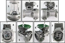 Motore Usato Decespugliatore Kawasaki TJ53E Cilindro Pistone Ottime Condizioni