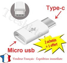 ADATTATORE de Micro USB femmina a USB 3.1 Tipo C Maschio Dati Sincronizzazione