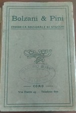 Catalogo Fabbrica Nazionale di Stucchi  Bolzani & Pini (Como) - fine 800 in. 900