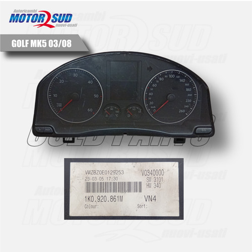 Quadro strumenti golf v - golf,