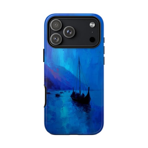 Nave vichinga blu - , oceano