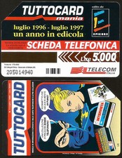 SCHEDA TELEFONICA TELECOM TUTTOCARD Mania 1996 DIABOLIK TIRATURA LIMITATA Eva K