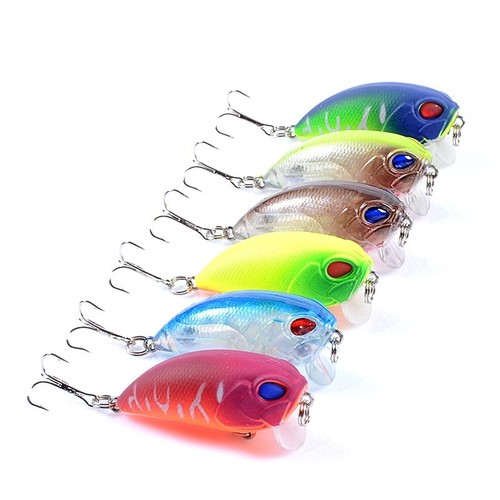 6pcs esche pesca minnow - 6pcs, da