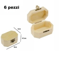 SET 6 SCATOLINE IN LEGNO