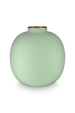 VASO ARREDO IN METALLO VERDE