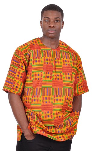 Camicia kente dashiki stampa - camicia,